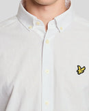 Linen Blend Oxford Shirt - White