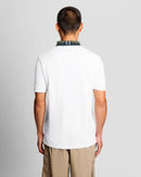 Tartan Collar Polo Shirt - White