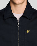 Zip Through Overshirt - Dark Navy