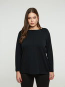 PLAIN BLACK JUMPER - Black