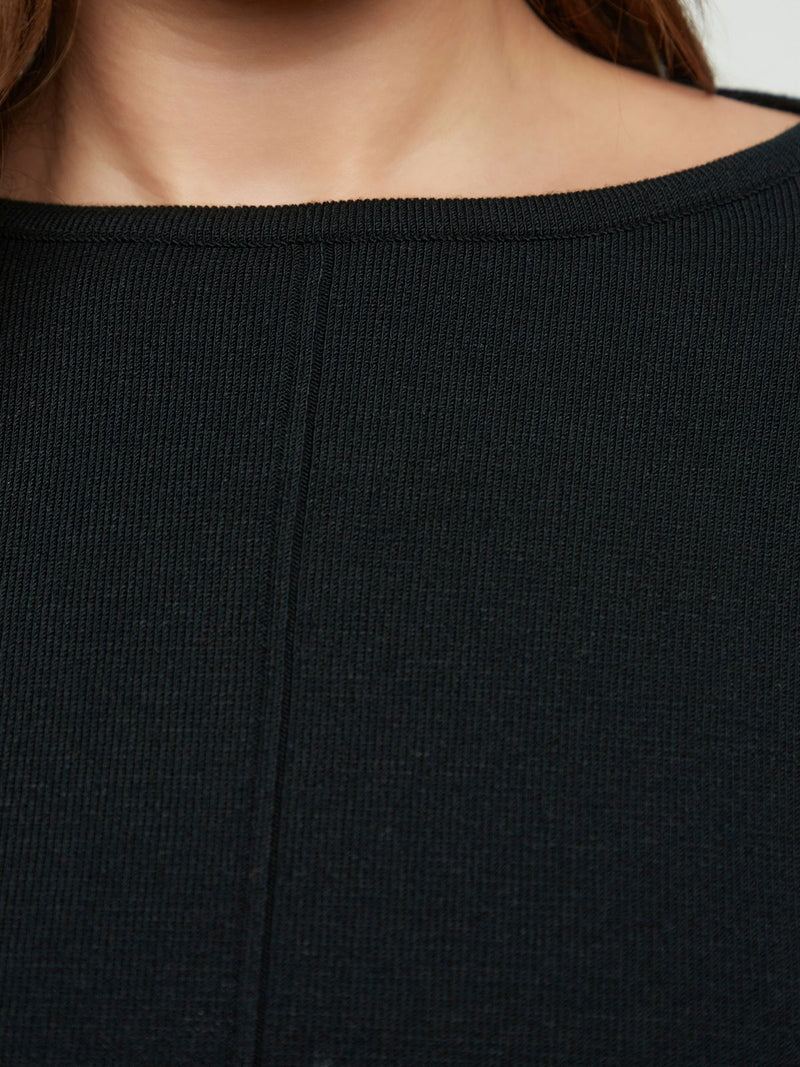 PLAIN BLACK JUMPER - Black