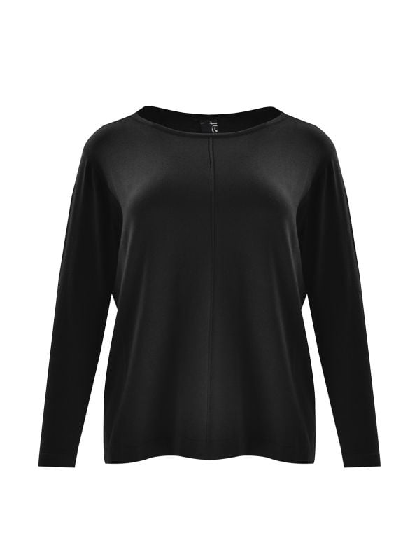 PLAIN BLACK JUMPER - Black