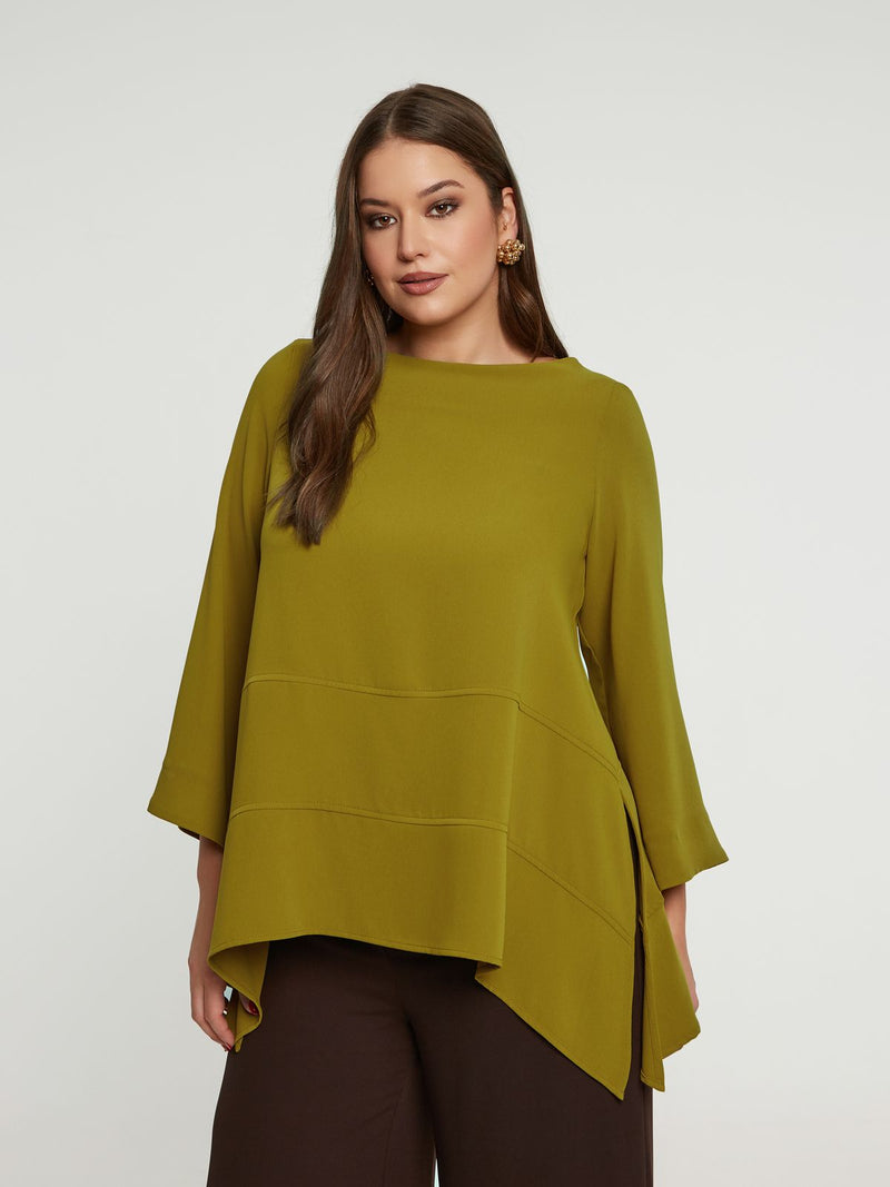 PLAIN TOP - Mustard