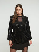 Sequin Jacket - Black
