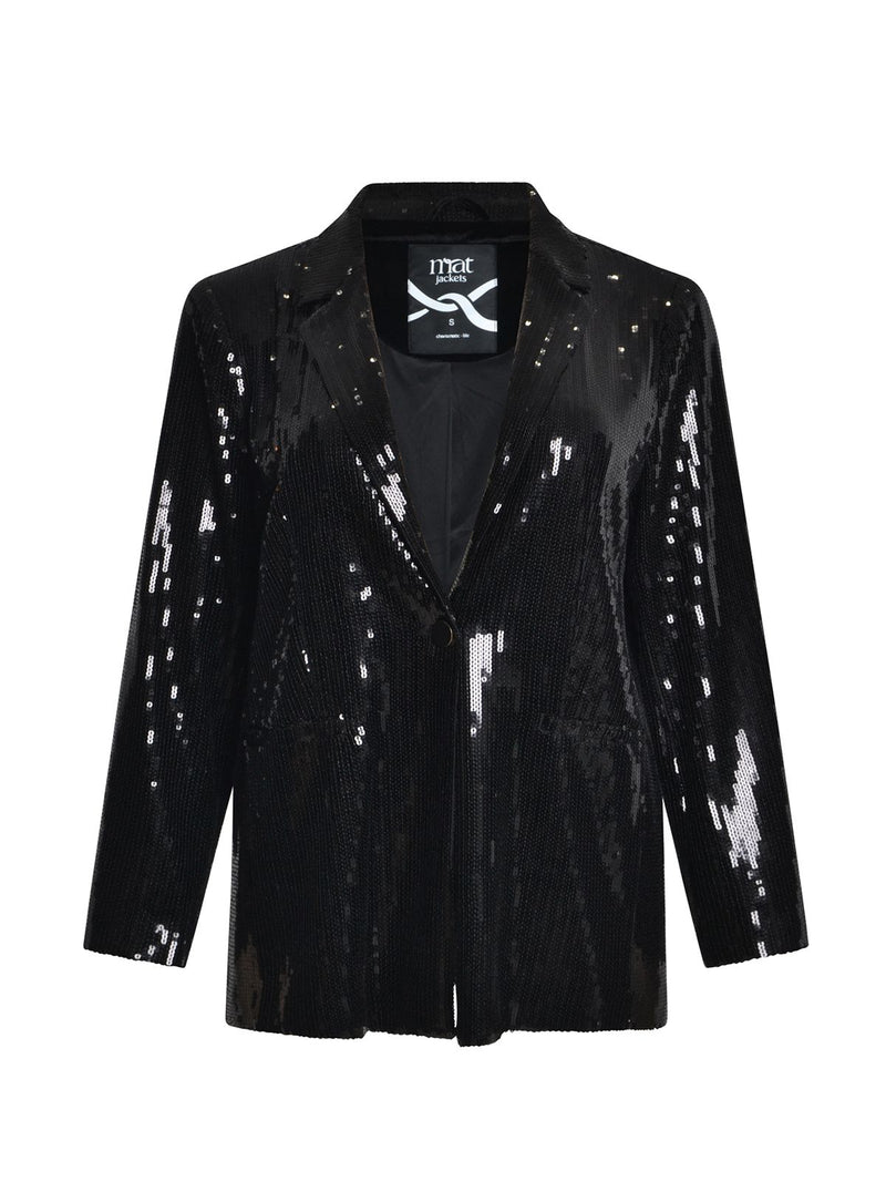 Sequin Jacket - Black