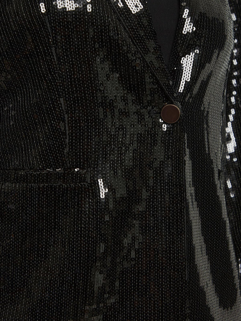 Sequin Jacket - Black