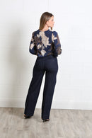 Mia Floral Blouse - Blue Floral