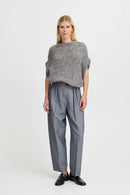 Metta Sleeveless Jumper - Grey Melange