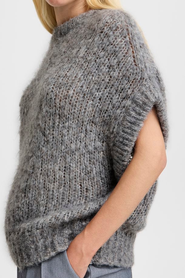 Metta Sleeveless Jumper - Grey Melange