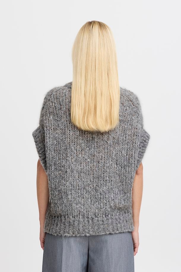 Metta Sleeveless Jumper - Grey Melange