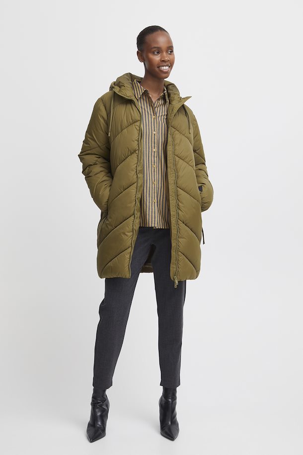 Bomina 6 Long Padded Jacket - Military Olive