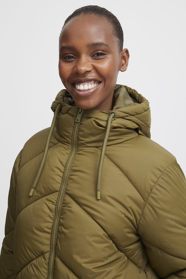 Bomina 6 Long Padded Jacket - Military Olive