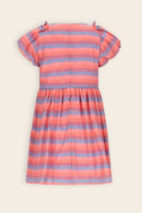Milly AOP dress with bow detail - Camelia Pink