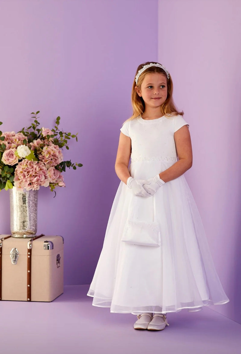 Moira Communion Dress - White