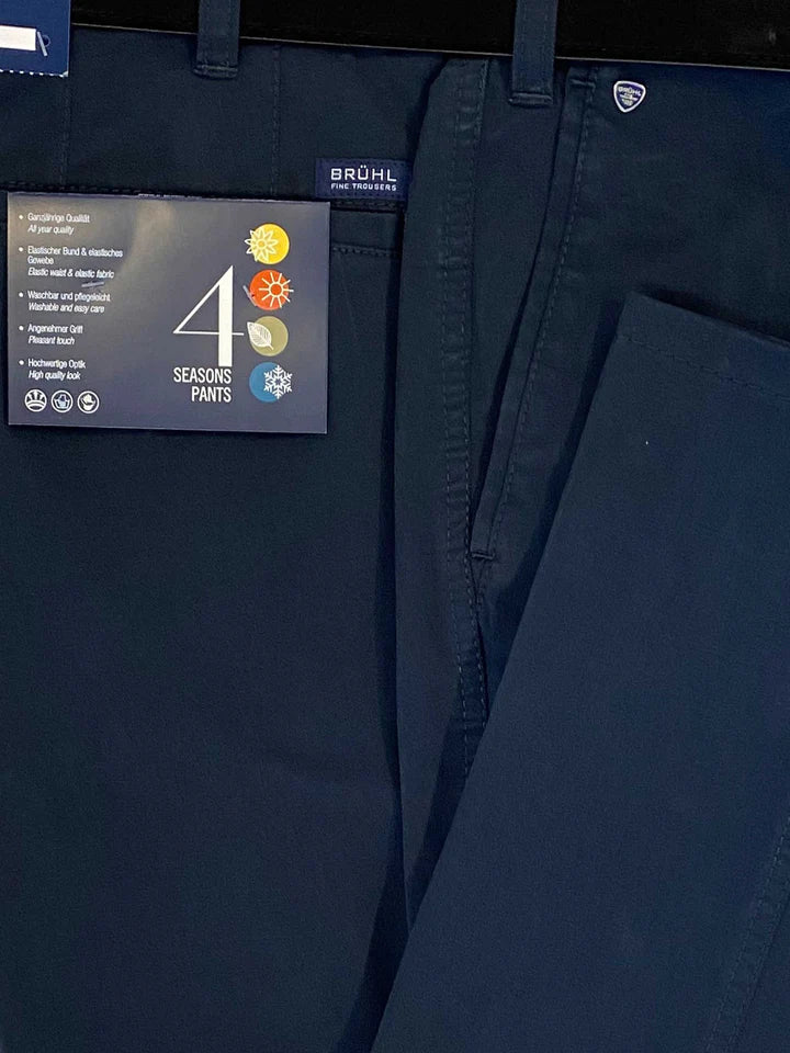 Montana Cotton Trouser - Marine1