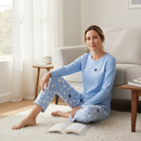 Motif Print Pyjama - Navy