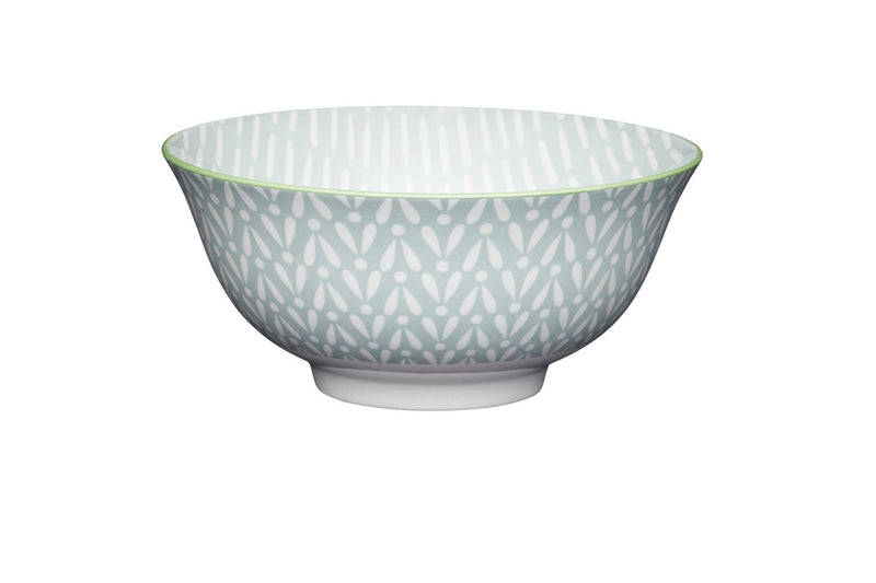 16cm Light Grey Pattern Ceramic Bowl