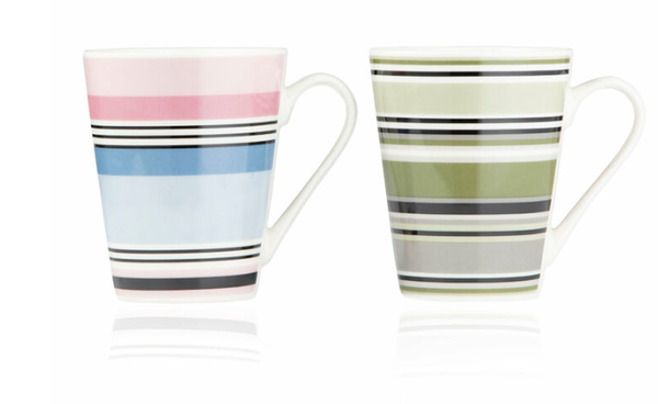 Assorted Stripe Mug - 2 Designs