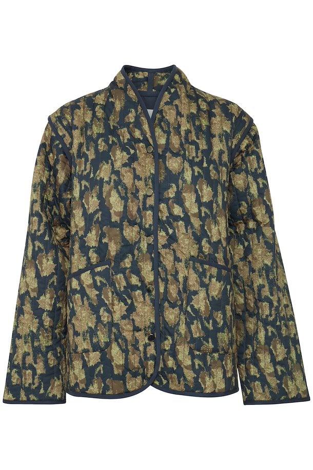 Daima Print Jacket - Navy Blazer Abstract