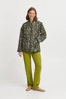 Daima Print Jacket - Navy Blazer Abstract