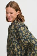 Daima Print Jacket - Navy Blazer Abstract