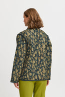 Daima Print Jacket - Navy Blazer Abstract