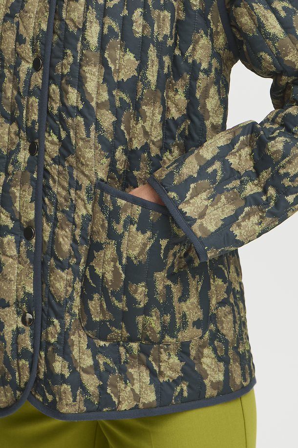 Daima Print Jacket - Navy Blazer Abstract