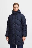 Bomina 6 Long Padded Jacket - Navy Blazer