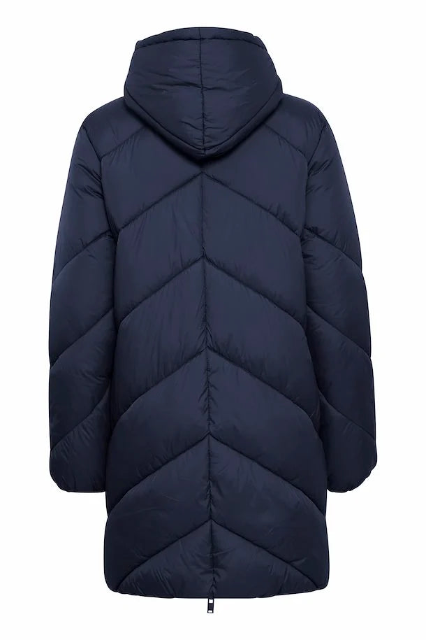 Bomina 6 Long Padded Jacket - Navy Blazer