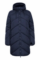 Bomina 6 Long Padded Jacket - Navy Blazer