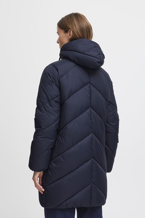 Bomina 6 Long Padded Jacket - Navy Blazer