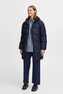 Bomina 6 Long Padded Jacket - Navy Blazer
