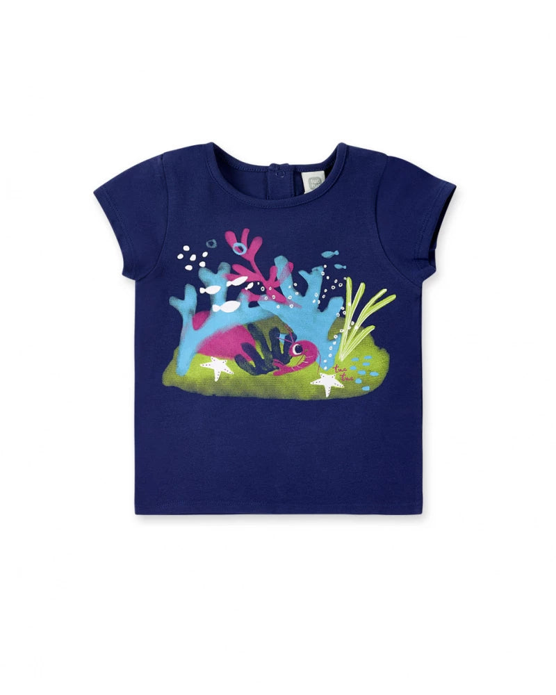 Ocean Wonders Jersey T-Shirt - Navy