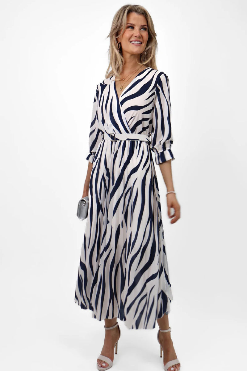 Positano Dress - Navy Print