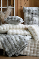 Nebraska Plaid 130x150cm Throw - Ecru