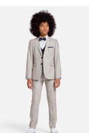 Nicky 3 Piece Suit - Stone