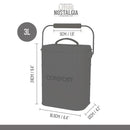 Living Nostalgia 3L Steel Sage Compost Bin
