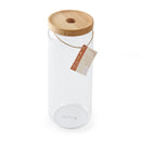 Idilica Glass Storage Jar with Beechwood Lid 1300ml