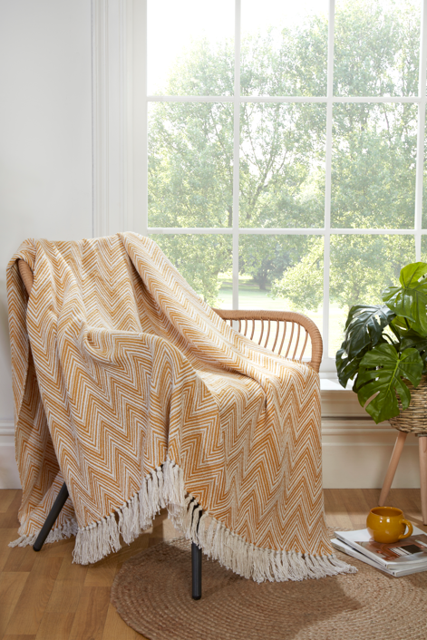 Ochre Chester Throw 228x250cm