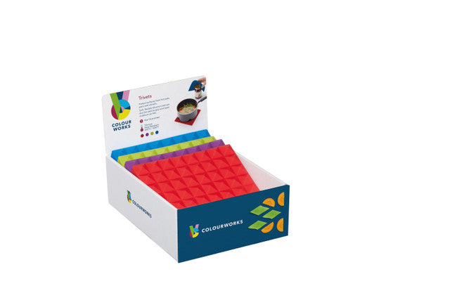 Colourworks 16cm Brights Round Trivet - Assorted Colours