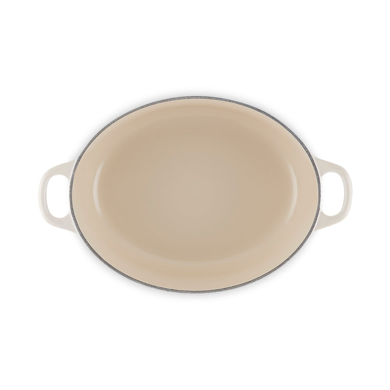 Classic Cast Iron Oval Casserole - Crème