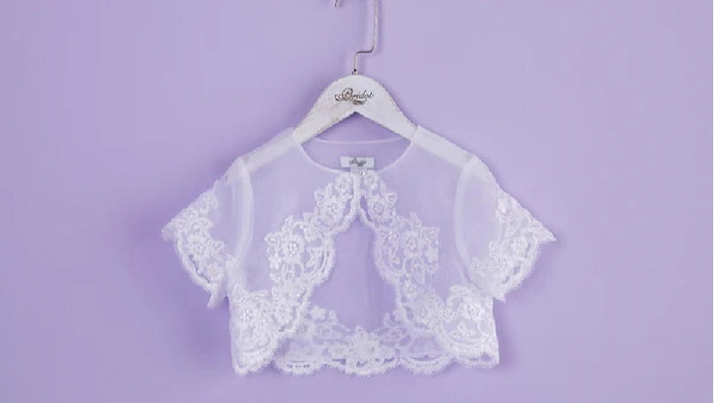 Anna Communion Bolero - White