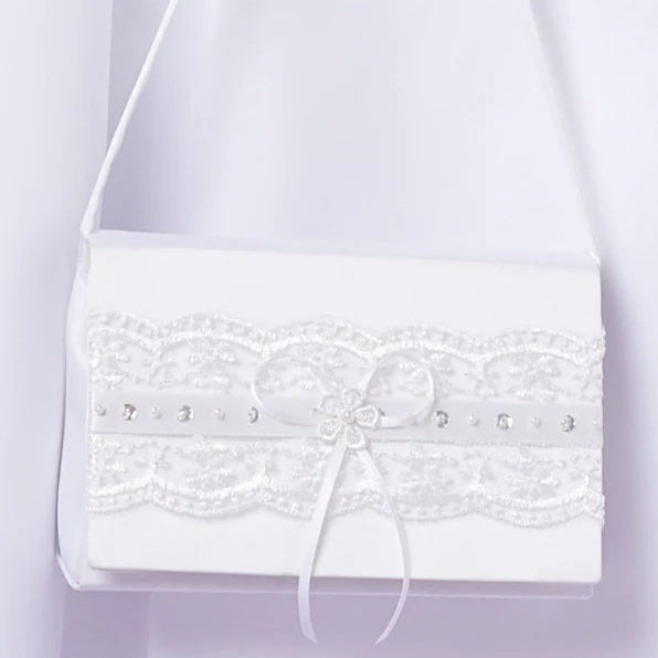 Violet Communion Bag - White