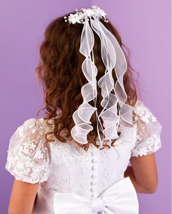 Daphne Hair Comb - White