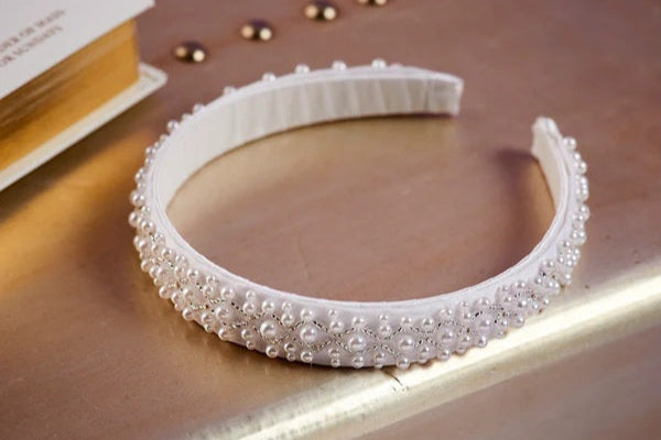 Rosalyn Hair Band - White