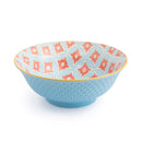 Blue Mosaic Stoneware Ramen Bowl - 21cm