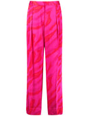At The Riviera Trousers - Magenta Print