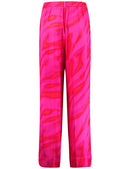 At The Riviera Trousers - Magenta Print