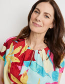 Destination Vacation Blouse - Yellow/red/orange