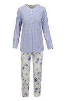 Patterned Pyjama - Smoky Blue